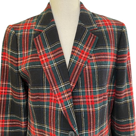 Pendleton Vintage Wool Authentic Black Stewart Tartan Skirt Suit - Picture 3 of 13